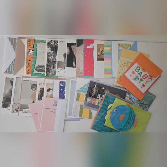 Lot of 30+ Assorted Greeting Cards – Birthday, Baby, Thank You & More - Picture 1 of 11